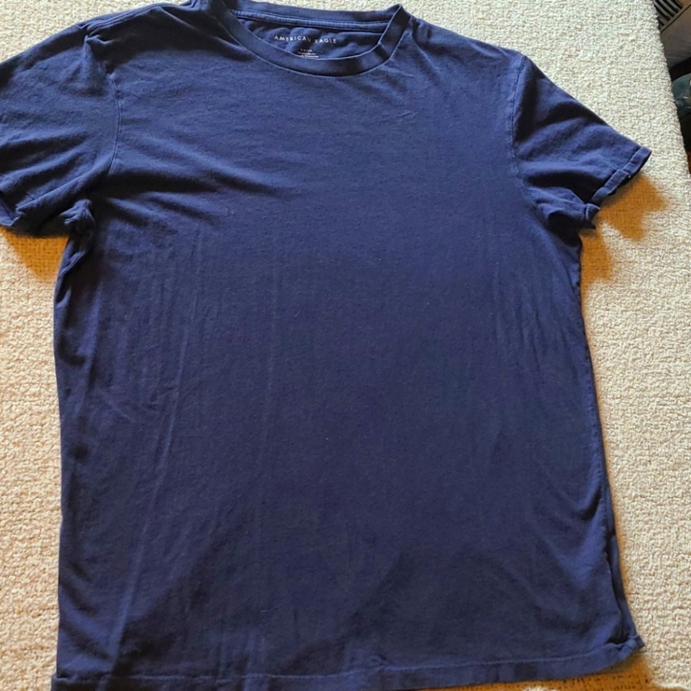 American Eagle- Rustic Blue- Cotton T-shirt- S